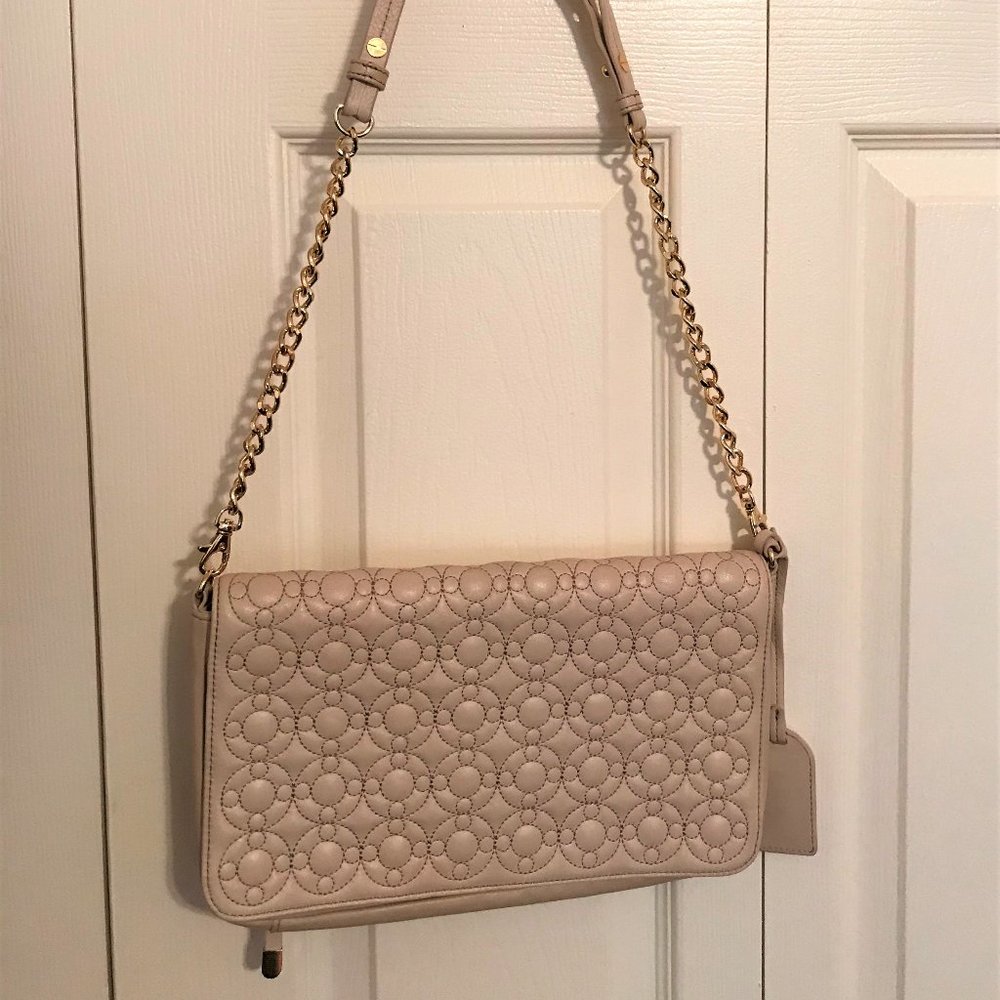 Badgley Mischka clutch  leather chain bag